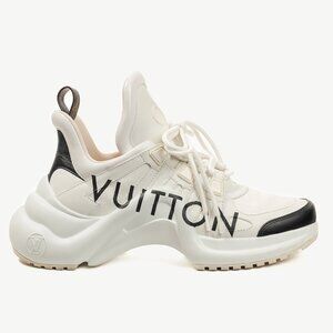 Louis Vuitton Archlight White & Black Signature Chunky Sneakers